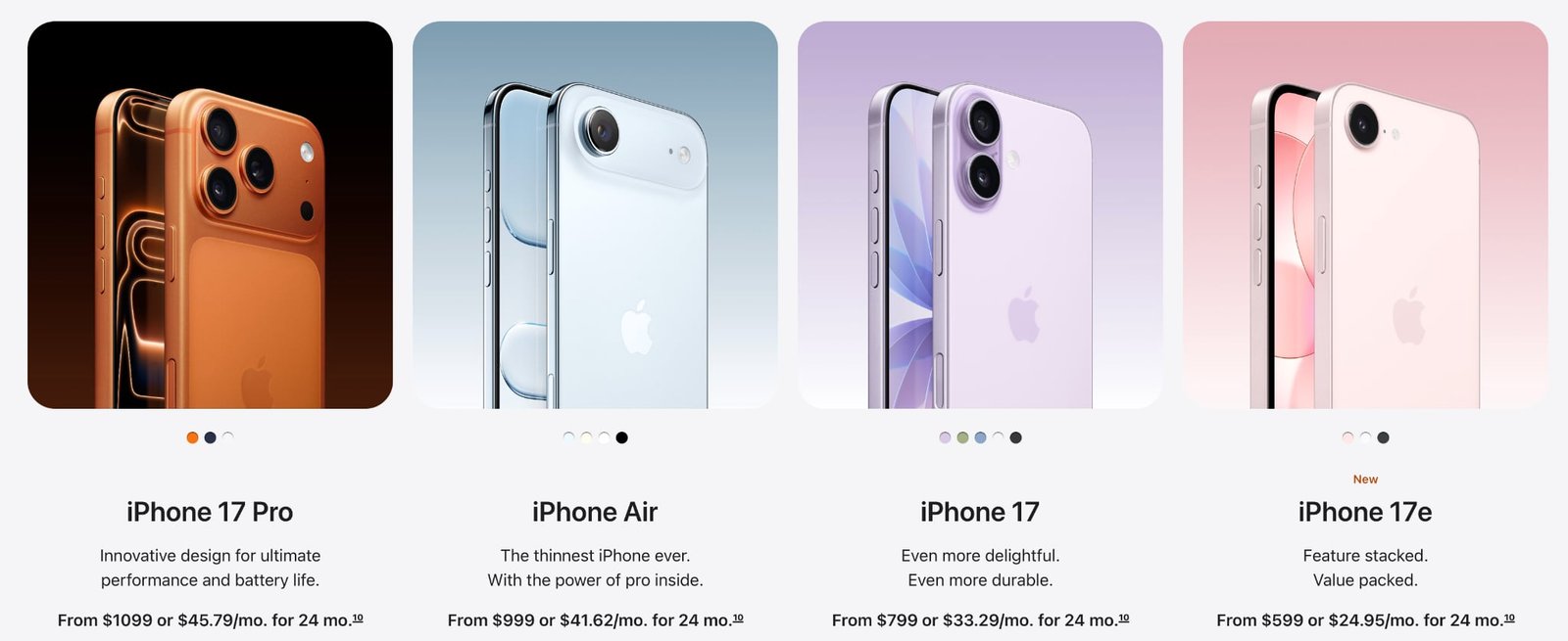 Explore the IPhone lineup.
